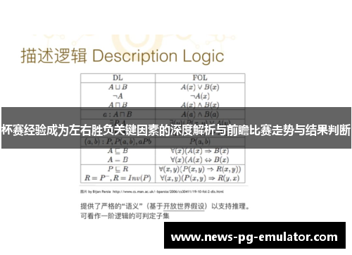 杯赛经验成为左右胜负关键因素的深度解析与前瞻比赛走势与结果判断