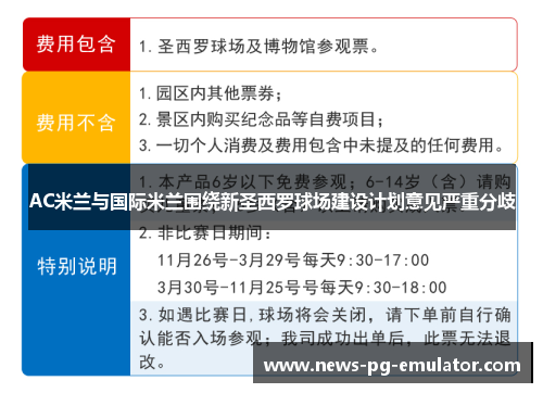 AC米兰与国际米兰围绕新圣西罗球场建设计划意见严重分歧